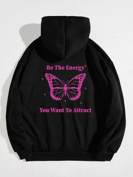 butterfly & slogan graphic kangaroo pocket drawstring thermal hoodie o6od#, White;black
butterfly & slogan graphic kangaroo pocket drawstring thermal hoodie o6od#, White;black