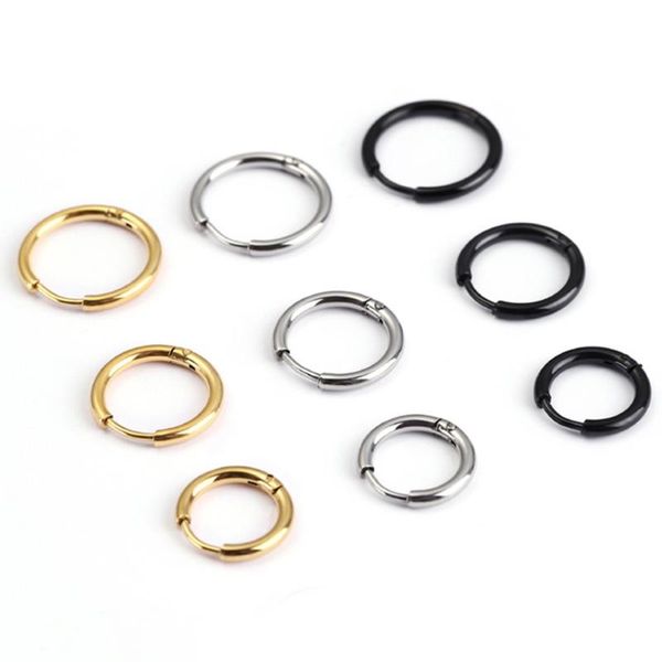 hoop & huggie 1 pair small earrings circle round stainless steel for women men ear bone buckle ring, Golden;silver
hoop & huggie 1 pair small earrings circle round stainless steel for women men ear bone buckle ring, Golden;silver