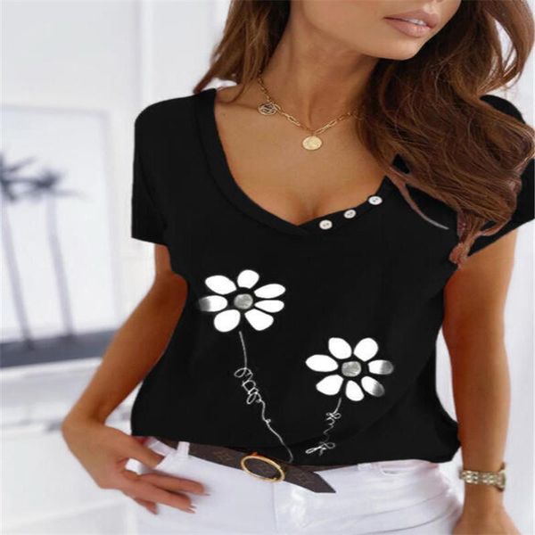 women's t-shirt women summer 2021 tshirt casual short sleeve tees ladies plus size v-neck shirt fashion black pullover drop, White
women's t-shirt women summer 2021 tshirt casual short sleeve tees ladies plus size v-neck shirt fashion black pullover drop, White