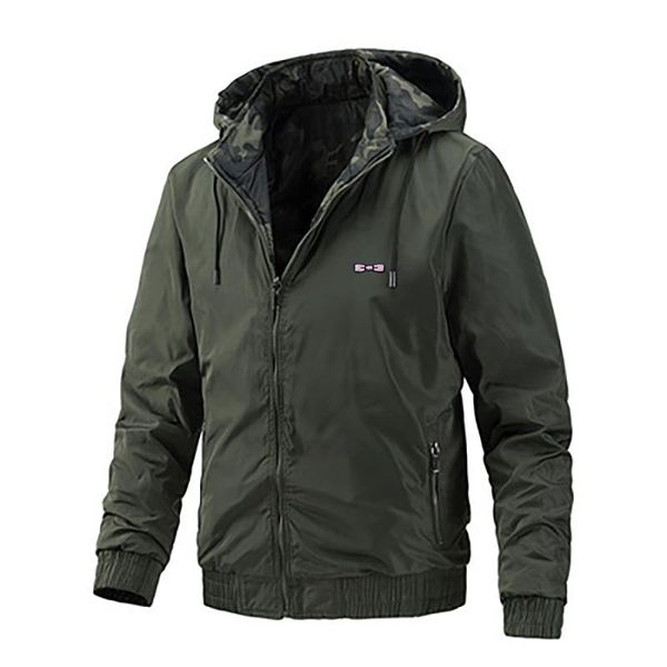 men's jackets men casual hooded jacket on both sides hombre fashion windproof jackets2021 outerwear homme coat, Black;brown
men's jackets men casual hooded jacket on both sides hombre fashion windproof jackets2021 outerwear homme coat, Black;brown