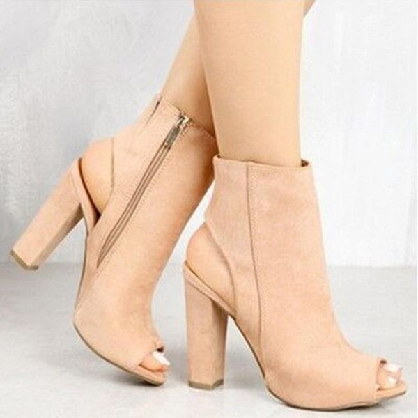 dress shoes women peep toe sandals women's flock high heels woman thick heel female slingback zip ladies fashion footwear plus size, Black
dress shoes women peep toe sandals women's flock high heels woman thick heel female slingback zip ladies fashion footwear plus size, Black