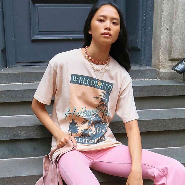 t shirts welcome to hollywood tee graphic vintage boho shirts o-neck short sleeve summer woman tshirts casual beach t-shirt jsjo, White
t shirts welcome to hollywood tee graphic vintage boho shirts o-neck short sleeve summer woman tshirts casual beach t-shirt jsjo, White