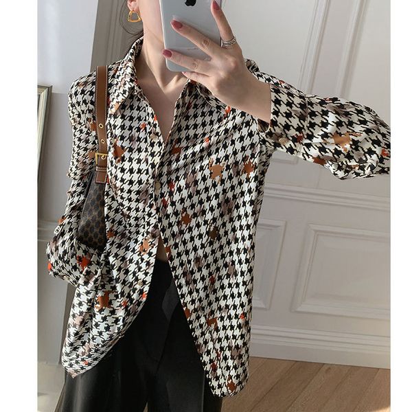 blouses 2021 spring plaid print long womens blouses women fashion shirt blusas roupa feminina, White
blouses 2021 spring plaid print long womens blouses women fashion shirt blusas roupa feminina, White