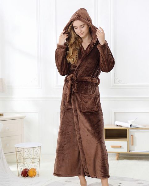 women's sleepwear women autumn and winter floor length warm flannel bathrobe 130cm long morning gown with hood kimono pajamas home robe, Black;red
women's sleepwear women autumn and winter floor length warm flannel bathrobe 130cm long morning gown with hood kimono pajamas home robe, Black;red