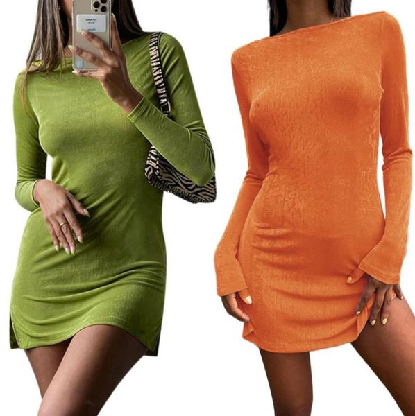 casual dresses women tie-up dress adults backless solid color round neck long sleeve slit, Black;gray
casual dresses women tie-up dress adults backless solid color round neck long sleeve slit, Black;gray