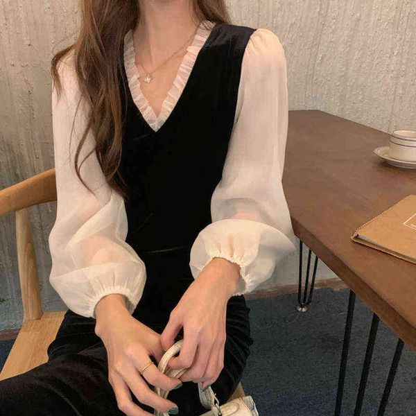 casual dresses hepburn french v-neck stitched seersucker sleeve femininity medium long veet t-shirt small black skirt women, Black;gray
casual dresses hepburn french v-neck stitched seersucker sleeve femininity medium long veet t-shirt small black skirt women, Black;gray
