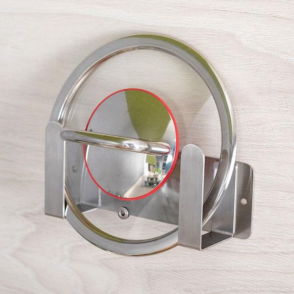 hooks & rails multi-function wall mounted stainless steel pot lid holder cutting board pan cover sponge rack kitchen cooker stand 
hooks & rails multi-function wall mounted stainless steel pot lid holder cutting board pan cover sponge rack kitchen cooker stand