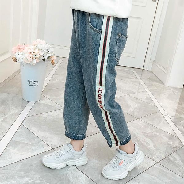 children's clothing girls' pants casual girls wearing autumn foreign korean version of loose jeans, Blue
children's clothing girls' pants casual girls wearing autumn foreign korean version of loose jeans, Blue
