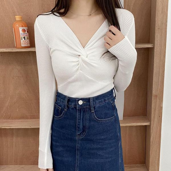 women's sweaters women clothing vintage chic cultivate morality show slim sweater long sleeve knit v-neck solid color female, White;black
women's sweaters women clothing vintage chic cultivate morality show slim sweater long sleeve knit v-neck solid color female, White;black