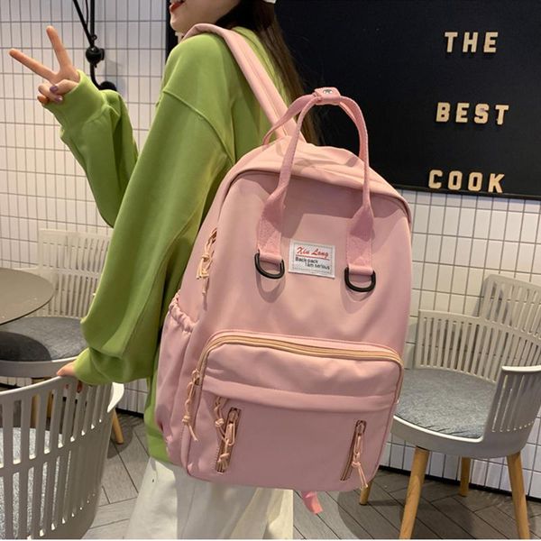 shoulder bag can be handbag computer female multipocket trend sweet pure color fresh multi-color optional simple student school bags
shoulder bag can be handbag computer female multipocket trend sweet pure color fresh multi-color optional simple student school bags