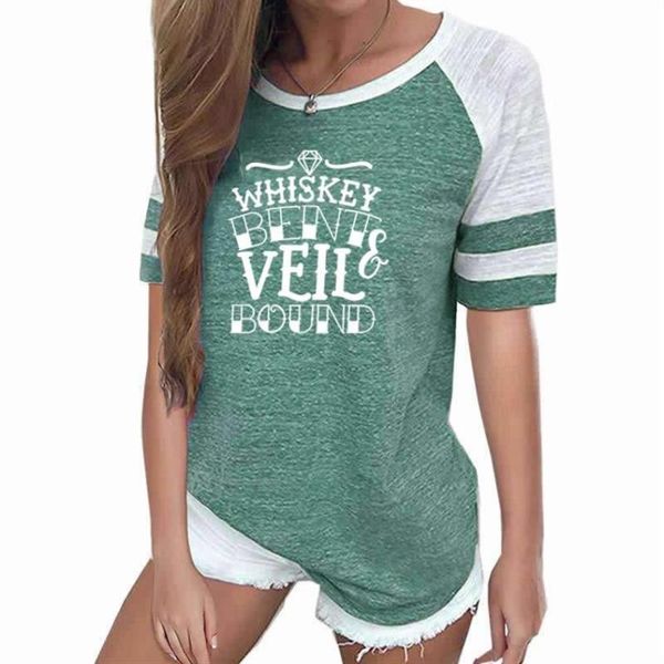 whiskey bent veil bound letters print loose t-shirt harajuku women stitching color casual streetwear women's, White
whiskey bent veil bound letters print loose t-shirt harajuku women stitching color casual streetwear women's, White