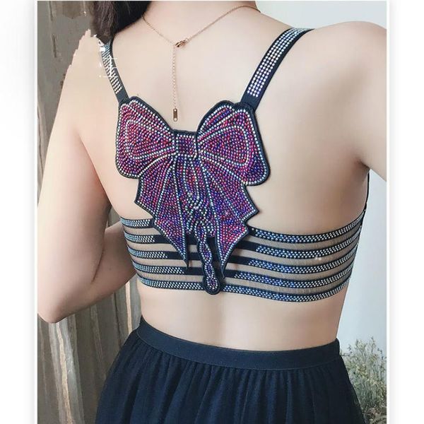 bras women gemstones bra lady back rhainstones bead work underwear woman bling camisole, Red;black
bras women gemstones bra lady back rhainstones bead work underwear woman bling camisole, Red;black