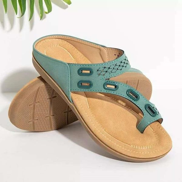 summer style women's large size flat flip flops hollow slippers fashion buckle pattern women casual sandals and, Black
summer style women's large size flat flip flops hollow slippers fashion buckle pattern women casual sandals and, Black