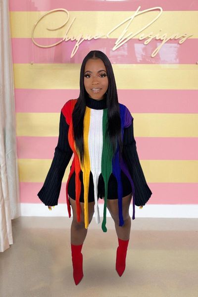 women's sweaters rmsfe 2021 ladies selling fashion long sleeve round neck casual classic color striped tassel sweater, White;black
women's sweaters rmsfe 2021 ladies selling fashion long sleeve round neck casual classic color striped tassel sweater, White;black