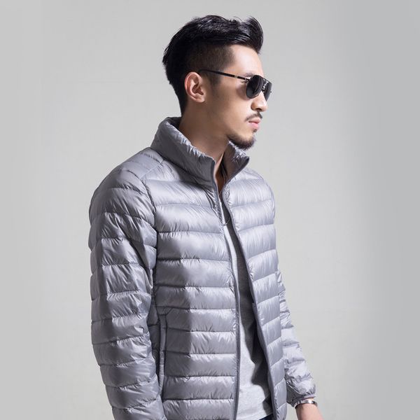 brand winter men's jackets lightweight down overcoat for male standing collar coat outer wear clothing garment kg-190, Black
brand winter men's jackets lightweight down overcoat for male standing collar coat outer wear clothing garment kg-190, Black