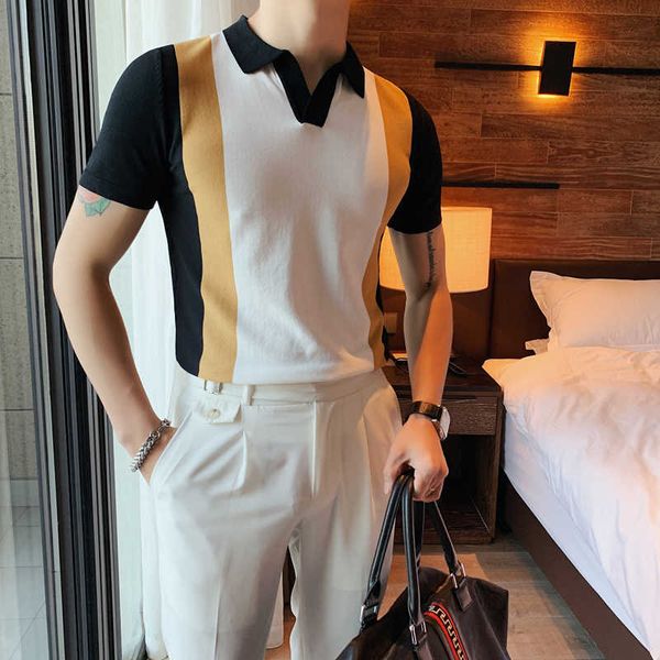 summer polo shirt men short sleeve casual business dress polo shirts knitting lapel polo homme men clothes 210527, White;black
summer polo shirt men short sleeve casual business dress polo shirts knitting lapel polo homme men clothes 210527, White;black