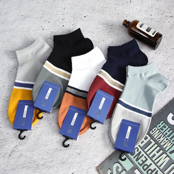 men's socks 5 pairs of colors spring and summer cotton boat short outdoor sports college style shallow mouth stripes, Black
men's socks 5 pairs of colors spring and summer cotton boat short outdoor sports college style shallow mouth stripes, Black