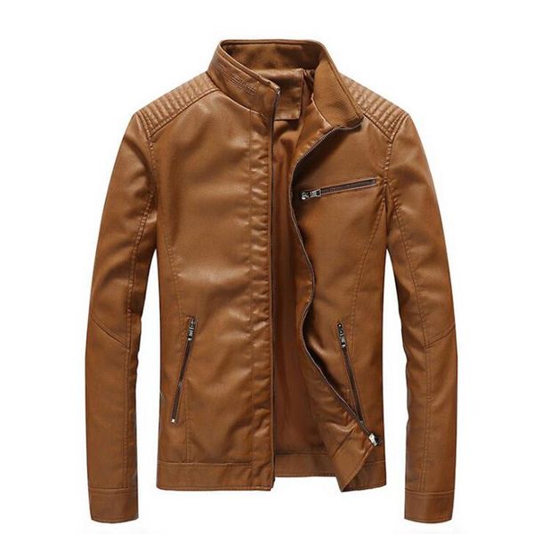 men's fur & faux brand motorcycle leather jackets men autumn and winter clothing male business casual pu coats, Black
men's fur & faux brand motorcycle leather jackets men autumn and winter clothing male business casual pu coats, Black