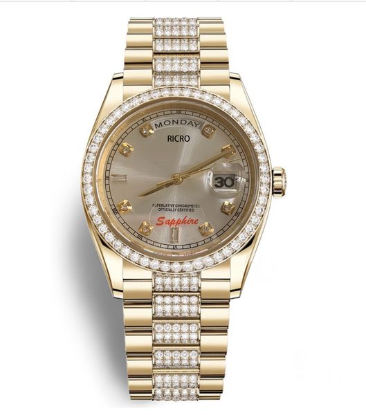 master, watch, luxurious and noble, gold case, diamond dial, 36 mm, sapphire glass, automatic mechanical movement, day calendar, wholesale r, Slivery;brown
master, watch, luxurious and noble, gold case, diamond dial, 36 mm, sapphire glass, automatic mechanical movement, day calendar, wholesale r, Slivery;brown