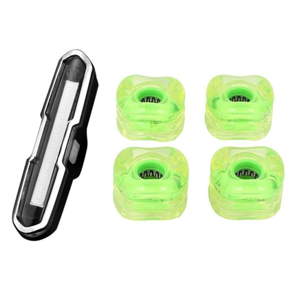 bicycle tail light warning safety rear with 4pcs 60x45mm skateboard wheels snake bike lights
bicycle tail light warning safety rear with 4pcs 60x45mm skateboard wheels snake bike lights