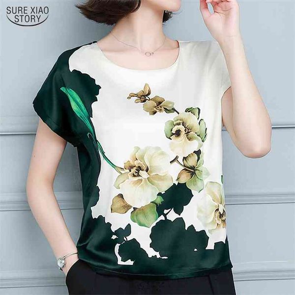 fashion silk blouses blusas mujer de moda casual satin plus size shirts summer short sleeve printed office lady 10182 210506, White
fashion silk blouses blusas mujer de moda casual satin plus size shirts summer short sleeve printed office lady 10182 210506, White