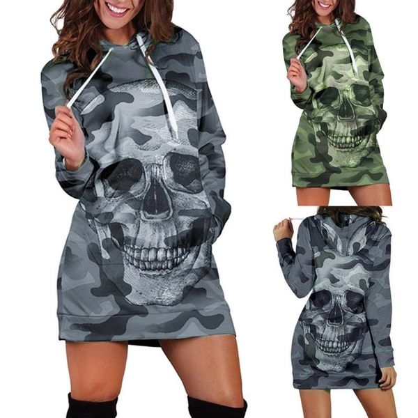 casual dresses fashion women long sleeve drawstring hooded camouflag skull printed loose pullover sweatshirts mini dress vestidos#g3, Black;gray
casual dresses fashion women long sleeve drawstring hooded camouflag skull printed loose pullover sweatshirts mini dress vestidos#g3, Black;gray