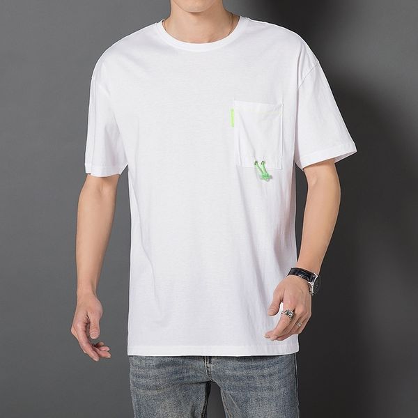 pocket short t-shirt fashion brand loose round neck work shirt summer men's half sleeve t-thin ms93359, White;black
pocket short t-shirt fashion brand loose round neck work shirt summer men's half sleeve t-thin ms93359, White;black