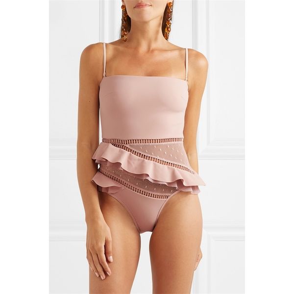 women's swimwear swimsuit solid pink bandeau women shoulder ruffle bathing suits beach wear monokini 76ed, White;black
women's swimwear swimsuit solid pink bandeau women shoulder ruffle bathing suits beach wear monokini 76ed, White;black