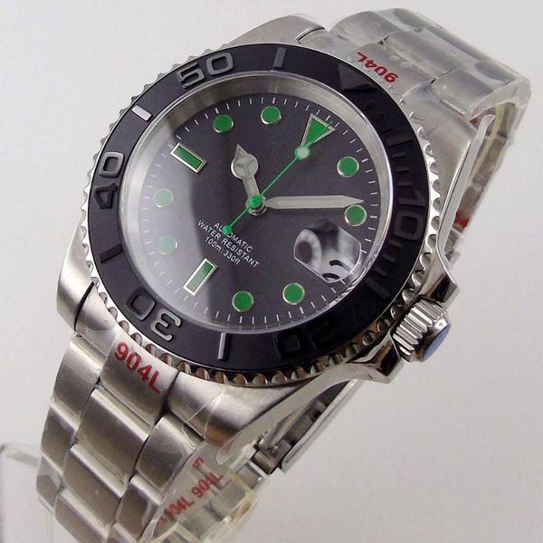 wristwatches 40mm cyclops sapphire glass automatic men's watch nh35/miyota 8215/mingzhu 2813 movement black dial green marks oyster bra, Slivery;brown
wristwatches 40mm cyclops sapphire glass automatic men's watch nh35/miyota 8215/mingzhu 2813 movement black dial green marks oyster bra, Slivery;brown