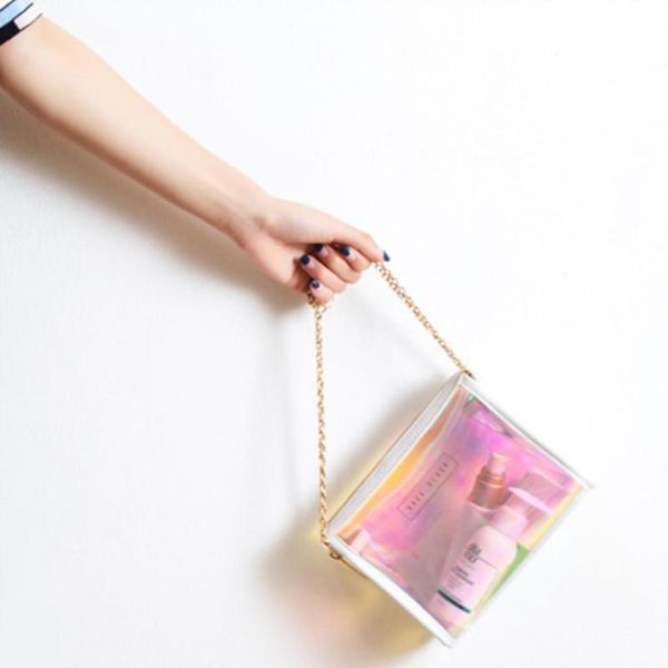 fashion laser cosmetic bag multifunctional waterproof transparent pvc handbag colorful storage bags & cases
fashion laser cosmetic bag multifunctional waterproof transparent pvc handbag colorful storage bags & cases