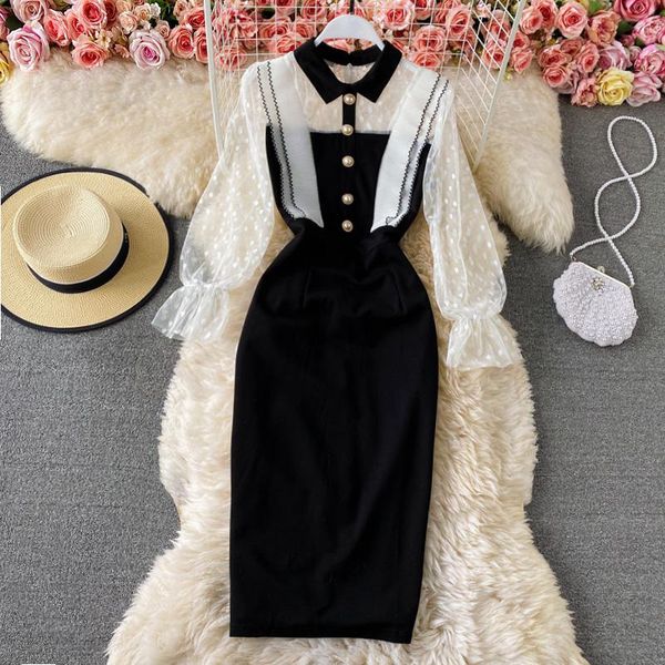 casual dresses early spring lady like woman elegant slightly mature style socialite waist-tight slimming mesh stitching hip dress, Black;gray
casual dresses early spring lady like woman elegant slightly mature style socialite waist-tight slimming mesh stitching hip dress, Black;gray