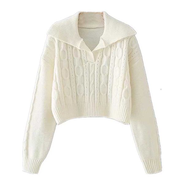 women's sweaters autumn women wrist striped knitting lapel sweater french vintage pullover knitwear long sleeve oversize crop 6w9p, White;black
women's sweaters autumn women wrist striped knitting lapel sweater french vintage pullover knitwear long sleeve oversize crop 6w9p, White;black
