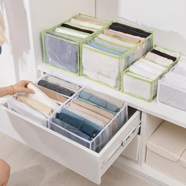 clothing & wardrobe storage 7 grid jeans compartment box clothes mesh separation stacking pants drawer divider can washed home closet organi
clothing & wardrobe storage 7 grid jeans compartment box clothes mesh separation stacking pants drawer divider can washed home closet organi