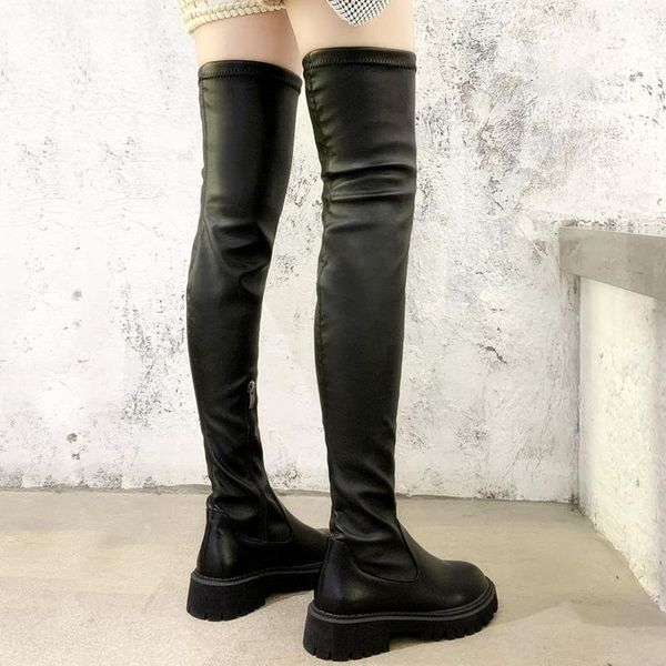boots design skidproof sole cosy chunky heels fashion stylish leisure cool add fur winter over the knee high shoes women, Black
boots design skidproof sole cosy chunky heels fashion stylish leisure cool add fur winter over the knee high shoes women, Black