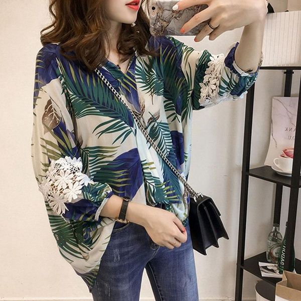 women's blouses & shirts 2021 summer crochet lace floral print blouse -4xl plus size three quarter sleeve loose casual womens and, White
women's blouses & shirts 2021 summer crochet lace floral print blouse -4xl plus size three quarter sleeve loose casual womens and, White