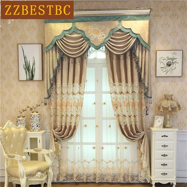 curtain & drapes european luxury royal villa dark gold embroidered blackout curtains for living room classic bedroom
curtain & drapes european luxury royal villa dark gold embroidered blackout curtains for living room classic bedroom