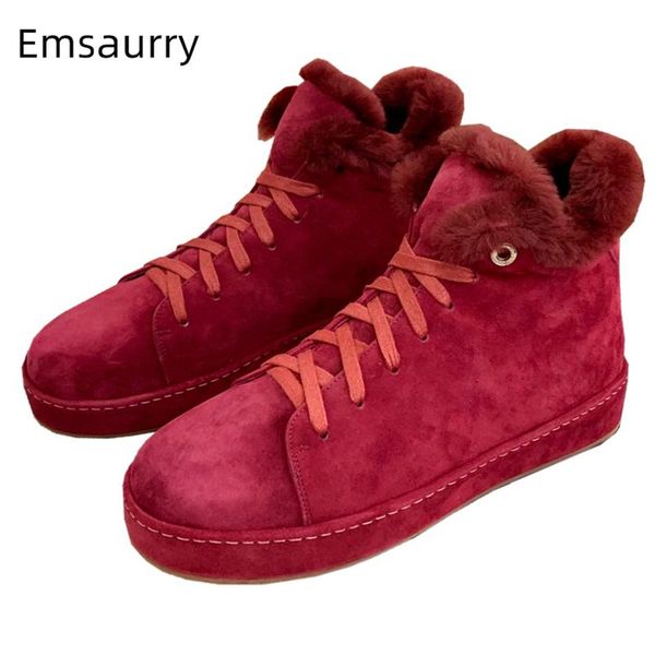 boots real wool fur winter snow women flat heel cross-tied luxury suede high shoes casual short booties for girls, Black
boots real wool fur winter snow women flat heel cross-tied luxury suede high shoes casual short booties for girls, Black