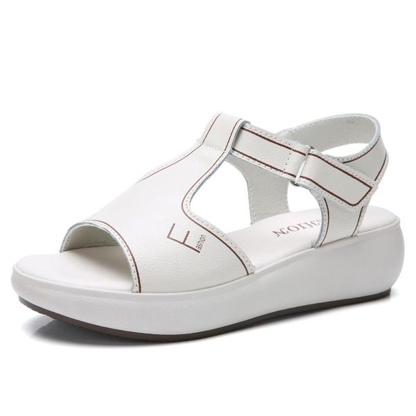 women sandals wedge summer leather fish mouth casual elegant beautiful lovely fashion cool, Black
women sandals wedge summer leather fish mouth casual elegant beautiful lovely fashion cool, Black