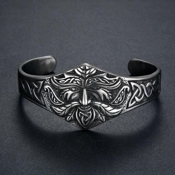 bangle european and american retro viking style warrior old man head opening adjustable bracelet men's locomotive casual jewelry, Black
bangle european and american retro viking style warrior old man head opening adjustable bracelet men's locomotive casual jewelry, Black