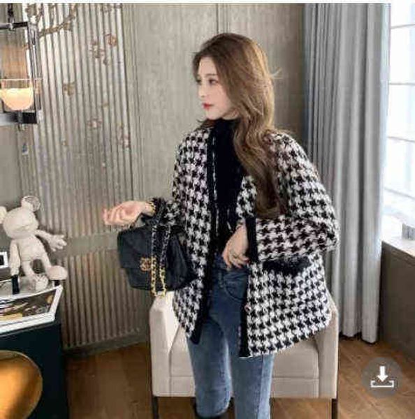 xiaoxiang qianniao plaid coat women's autumn and winter 2021 versatile korean loose thickened woolen, Black
xiaoxiang qianniao plaid coat women's autumn and winter 2021 versatile korean loose thickened woolen, Black