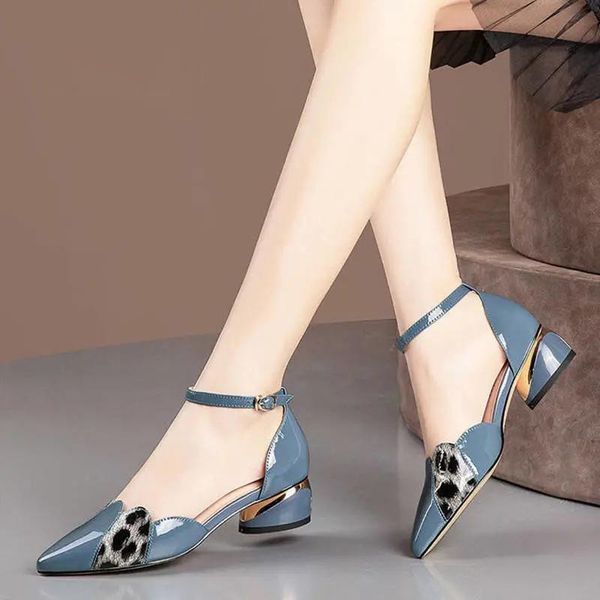 leopard blue pointed pu leather platform sandals designer shallow office shoes 2021 summer light comfortable womens dress, Black
leopard blue pointed pu leather platform sandals designer shallow office shoes 2021 summer light comfortable womens dress, Black
