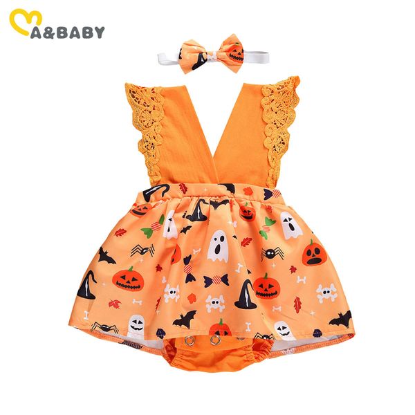 0-18m halloween born infant baby girl romper cartoon pumpkin v neck lace ruffles jumpsuit party costumes 210515, Blue
0-18m halloween born infant baby girl romper cartoon pumpkin v neck lace ruffles jumpsuit party costumes 210515, Blue