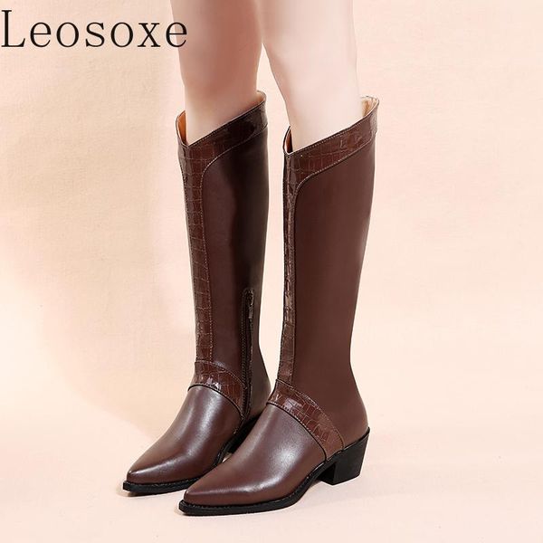 boots 2021 women's high autumn fashion casual pointed knight knee thick heel leather shoes women long cool, Black
boots 2021 women's high autumn fashion casual pointed knight knee thick heel leather shoes women long cool, Black