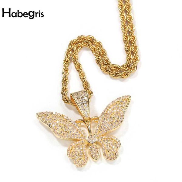 exquisite butterfly pendant necklace iced out full of zircon hip hop jewelry with cuban rope chain necklaces, Silver
exquisite butterfly pendant necklace iced out full of zircon hip hop jewelry with cuban rope chain necklaces, Silver