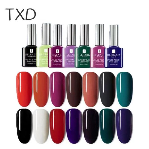 nail polish txd 8ml 60 colors gel art varnish manicure fashion need uv led lamp semi permanent curable resin wear-resistant
nail polish txd 8ml 60 colors gel art varnish manicure fashion need uv led lamp semi permanent curable resin wear-resistant