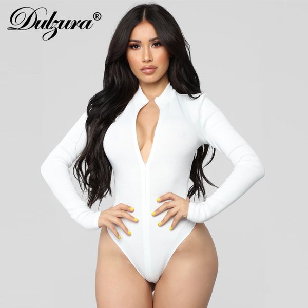 ribbed front zipper long sleeve women bodysuit 2021 autumn winter solid skinny streetwear body basic one piece, Black;white
ribbed front zipper long sleeve women bodysuit 2021 autumn winter solid skinny streetwear body basic one piece, Black;white