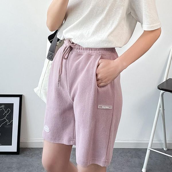 women's shorts summer high waist wide leg short pants women letter knee length drawstring korean 2021 casual loose beach trousers, White;black
women's shorts summer high waist wide leg short pants women letter knee length drawstring korean 2021 casual loose beach trousers, White;black