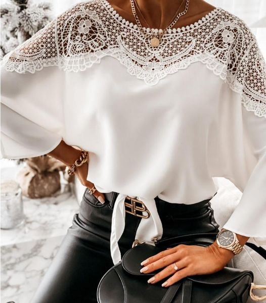 women's blouses & shirts 2021 crochet embroidery lace women autumn stitching white vintage plus size ladies blusas
women's blouses & shirts 2021 crochet embroidery lace women autumn stitching white vintage plus size ladies blusas