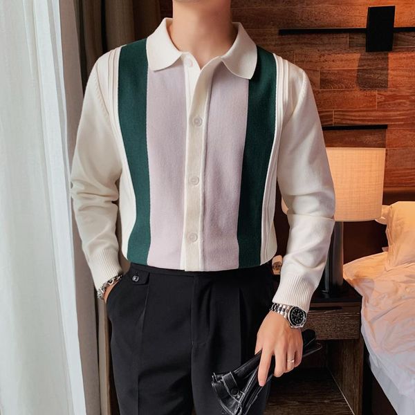 men's sweaters autumn winter fashion patchwork color cardigan men clothing 2022 turn down collar casual knitted sweater pull hom, White;black
men's sweaters autumn winter fashion patchwork color cardigan men clothing 2022 turn down collar casual knitted sweater pull hom, White;black