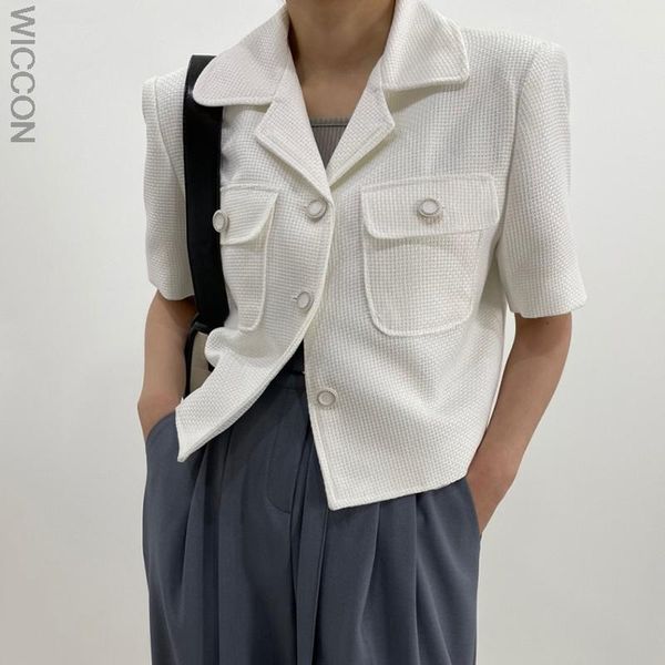 women's jackets 2021 women jacket korean notched collar chic buttons loose casual cardigan coat summer office lady short sleeve elegant, Black;brown
women's jackets 2021 women jacket korean notched collar chic buttons loose casual cardigan coat summer office lady short sleeve elegant, Black;brown